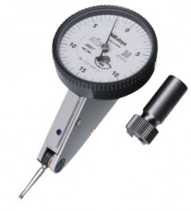 Mitutoyo 513-443-10T Horizontal Dial Test Indicator, Tilted Full Set, 0.016" Range-