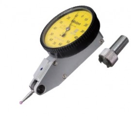 Mitutoyo 513-471-10E Horizontal Dial Test Indicator, Basic Standard Set, 0.14mm Range-