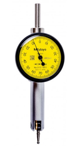Mitutoyo 513-501-10T Series 513 Full Pocket Dial Test Indicator Set, 0.14 mm, 0.001 mm graduation-