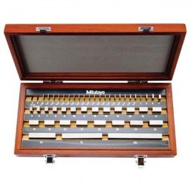 Mitutoyo 516-943-26 Metric Gauge Block Rectangular Steel Set, 103, grade AS-1-