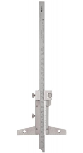 Mitutoyo 527-102 Vernier Depth Gauge, 0-200mm Range, 0.02mm Vernier Reading-