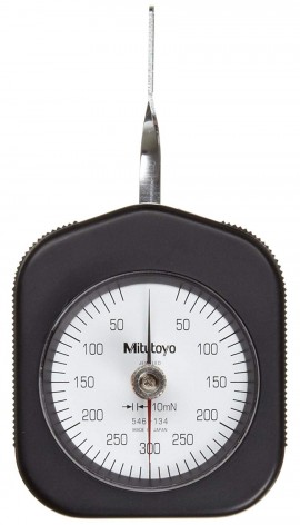 Mitutoyo 546-134 Dial Tension Gauge, 30 to 300 mN-