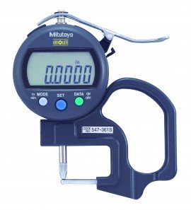 Mitutoyo 547-361A 547 Series Tube Thickness Gauge, 0 to 0.47"-
