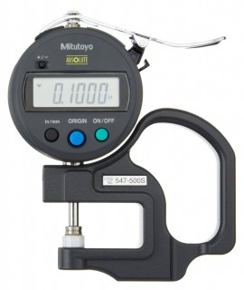 Mitutoyo 547-500S Digimatic Thickness Gage, 0-.470" (0-12mm), SPC Output-