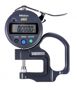 Mitutoyo 547-526S Digital Thickness Gauge, 0 to 0.47&quot;, Inches/Metric-