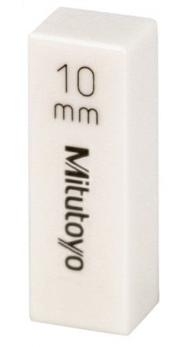Mitutoyo 613671-551 Metric Rectangular CERA Gauge Block, 10 mm, grade 2-