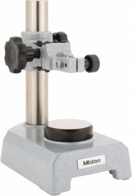 Mitutoyo 7002-10 Dial Gauge Stand, Hardened Steel Flat Anvil , 4.0&amp;quot; Maximum Height-