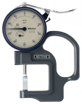 Mitutoyo 7316A 547 Blade Anvil Groove Thickness Gauge-