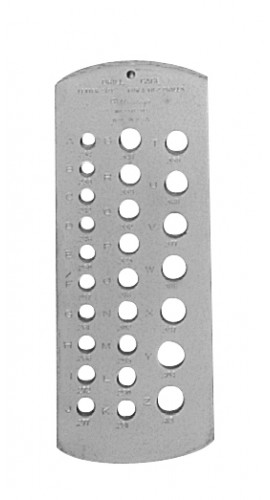 Mitutoyo 950-209 Tap and Drill A to Z Alphabet Drill Gauge-
