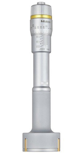Mitutoyo HT-.65&amp;rdquo;R Holtest Vernier Inside Micrometer, Three-Point, .5-.65in, .0001in-