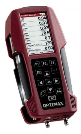 MRU OPTIMAX Portable Biogas Analyzer, O<sub>2</sub>/CH<sub>4</sub>/CO<sub>2</sub>-
