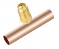 NAVAC F1004 Slip Fit Copper Braze Tee, &amp;frac38;&amp;quot; ODS x &amp;frac12;&amp;quot; ODF, 3-pack-