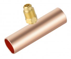 NAVAC F1006 Slip Fit Copper Braze Tee, &amp;frac58;&amp;quot; ODS-