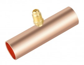 NAVAC F1008 Slip Fit Copper Braze Tee, &amp;frac78;&amp;quot; ODS-