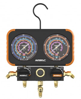 NAVAC N2A4E Pro Plus Manifold Gauge for the R-134A, R-404A, and R-410A-