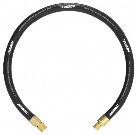 NAVAC NH34AB Big Boy Refrigerant Evacuation Hose with &amp;frac14; to &amp;frac38;&amp;quot; fittings and &amp;frac34;&amp;quot; diameter, 3&#039;, black-