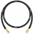 NAVAC NH38BB Big Boy Refrigerant Evacuation Hose with &amp;frac38;&amp;quot; fittings and &amp;frac38;&amp;quot; diameter, 5&#039;, black-