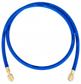 NAVAC NH5B Refrigerant Charging Hose with &amp;frac14;&amp;quot; SAE fittings, 5', blue-
