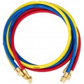 NAVAC NH5S Refrigerant Charging Hoses with &amp;frac14;&amp;quot; SAE fittings, 5&#039;, set of 3-