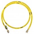 NAVAC NH5Y 5&#039; Yellow Refrigerant Hose with &amp;frac14;&amp;quot; SAE, 45&amp;deg;-