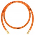 NAVAC NHR38AB Big Boy Refrigerant Recovery Hose with &amp;frac38; to ¼" fittings and &amp;frac38;" diameter, 6', orange-