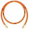 NAVAC NHR38AB Big Boy Refrigerant Recovery Hose with &amp;frac38; to ¼&quot; fittings and &amp;frac38;&quot; diameter, 6&#039;, orange-