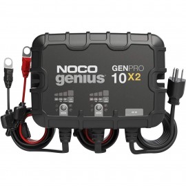 NOCO GENPRO10X2 On-Board Battery Charger, 2-bank, 20 A-