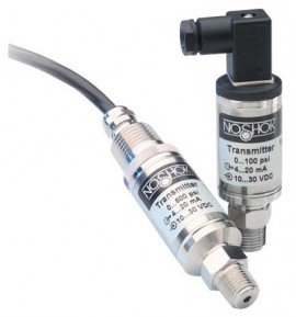 NOSHOK 100-300-1-1-2-7 Pressure Transmitter, 0 to 300 psig, Mini-Hirschmann-