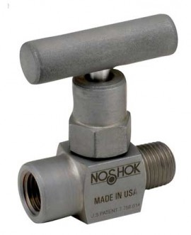NOSHOK 101-FFC Mini Hard Seat Needle Valve with &amp;frac18; NPT, female to female, steel-