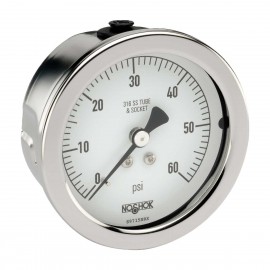 NOSHOK 500 Series Pressure Gauge, 2.5", 0 to 300 psi-