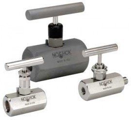 NOSHOK 403-FFC Needle Valve, Hard Seat, 3/8&quot; NPT, Female-Female, Steel-