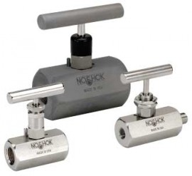 NOSHOK 404-MFC Needle Valve, Hard Seat, 1/2&quot; NPT, Male-Female, Steel-