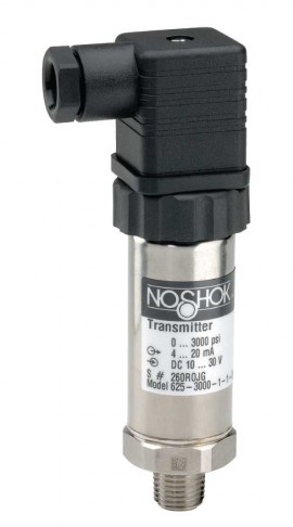 NOSHOK 625-15-1-1-8-8 Intrinsically Safe Pressure Transmitter, 0 to 15 psig, 1/2" NPT Male, Hirschmann-