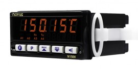 NOVUS N1500 Universal Input Panel Meter, 2 relays, 3.78 x 1.89&amp;quot;-