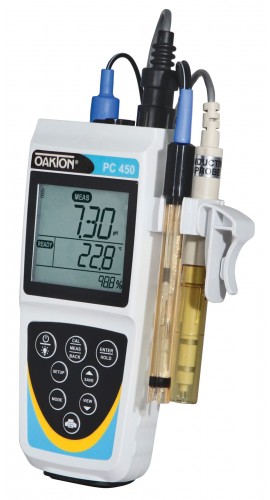 OAKTON PC 450 WD-35630-12 pH/ORP/EC Meter with Separate Probes-