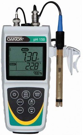 OAKTON WD-35614-30 Waterproof pH 150 Meter and Probe-