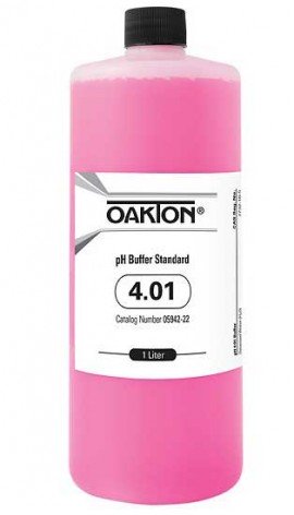 OAKTON WD-05942-22 4.01 pH Buffer Solution, 1 L-