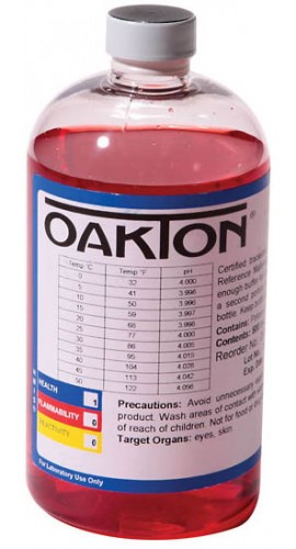 OAKTON WD-05942-29 High Accuracy Buffer Solution, 4pH, 500mL-