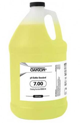 OAKTON WD-05942-45 7.00 pH Buffer Solution, 1 gal, 4-Pack-