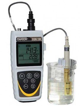 OAKTON WD-35607-34 CON 150 Meter and Probe, 0 to 200 mS, 0 to 200 ppt-
