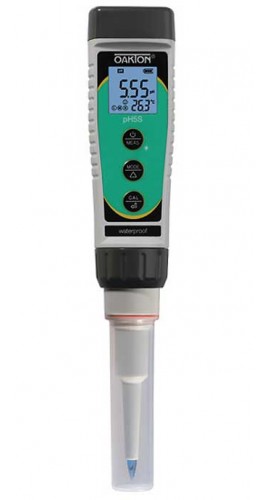 OAKTON WD-35634-52 pHTestr 5S Spear-Tip Waterproof Pocket Tester, -2 to 16 pH-