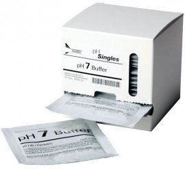 OAKTON WD-35653-02 pH 7 Buffer Pouches, 20mL, Box of 20 Pouches -