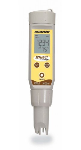 OAKTON WD-35662-30 ECTestr 11 Pocket Conductivity Tester, Dual-Range, Pin-Style-