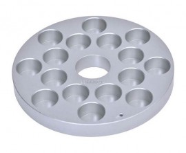 Ohaus 30500585 Uni Block Sample Holder, 1.1&quot; vials, 16 holes-