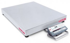 OHAUS D52P250RQV5 Multifunctional Low Profile Bench Scale with plastic indicator, 500 lbs. capacity-