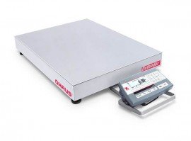 Ohaus D52P50RTX5 Defender 5000 Standard Low Profile Bench Scale, 100 lbs, 24 x 18&amp;quot; platform-