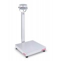 Ohaus D52XW125WQV8 Defender 5000 Column-Mount Washdown Bench Scale, 250 lbs, 24 x 24&amp;quot; platform-