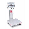 Ohaus D52XW25RQR1 Defender 5000 Column-Mount Standard Bench Scale, 50 lbs, 12 x 12&amp;quot; platform-
