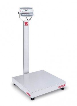 Ohaus D52XW500RQV3 Defender 5000 Column-Mount Standard Bench Scale, 1000 lbs, 24 x 24&amp;quot; platform-