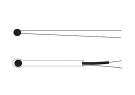 Omega 44033 Thermistor Element, 2252 Ω, ±0.2°F interchangeability-
